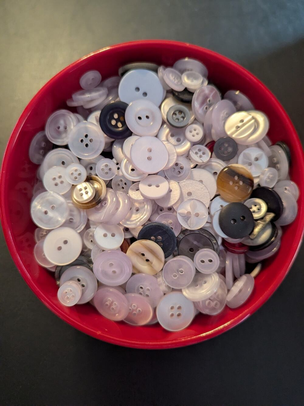 BUTTONS- 1 Pound Crafty Nostalgic Plastic Button Art